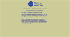 Desktop Screenshot of jaspercommunityfoundation.org